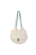 Handmade Cotton Pique Shoulder Bag - Woven Patterned Sling Bag with Indian Design