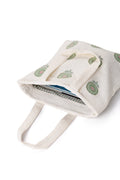 Handmade Jacquard Tote Bag - Self-Woven Cotton Book and Laptop Bag with Traditional Patterns
