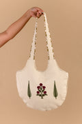 Handmade Jacquard Shoulder Bag - Indian Block Print Cotton Sling Bag