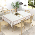 Hand Block Printed Cotton Tablecloth - Indian Floral Dining Cover with Traditional Block Print