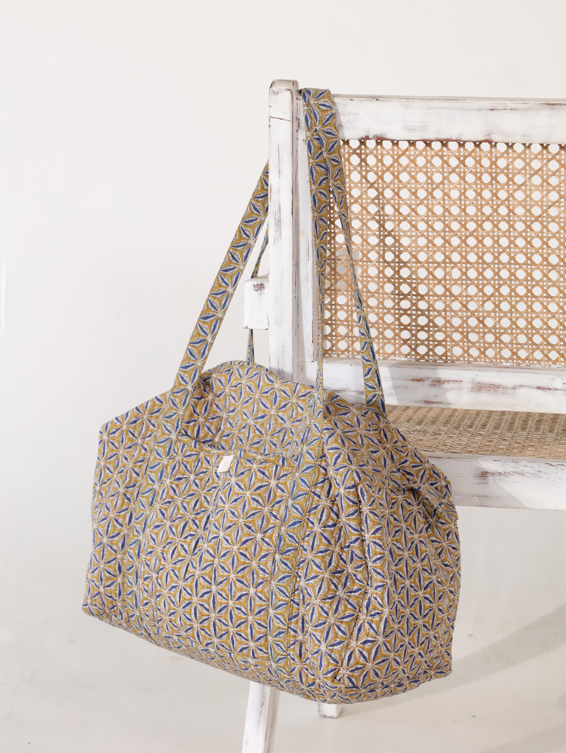 Handmade Canvas Duffel Bag - Stylish Gym or Weekend Travel Bag