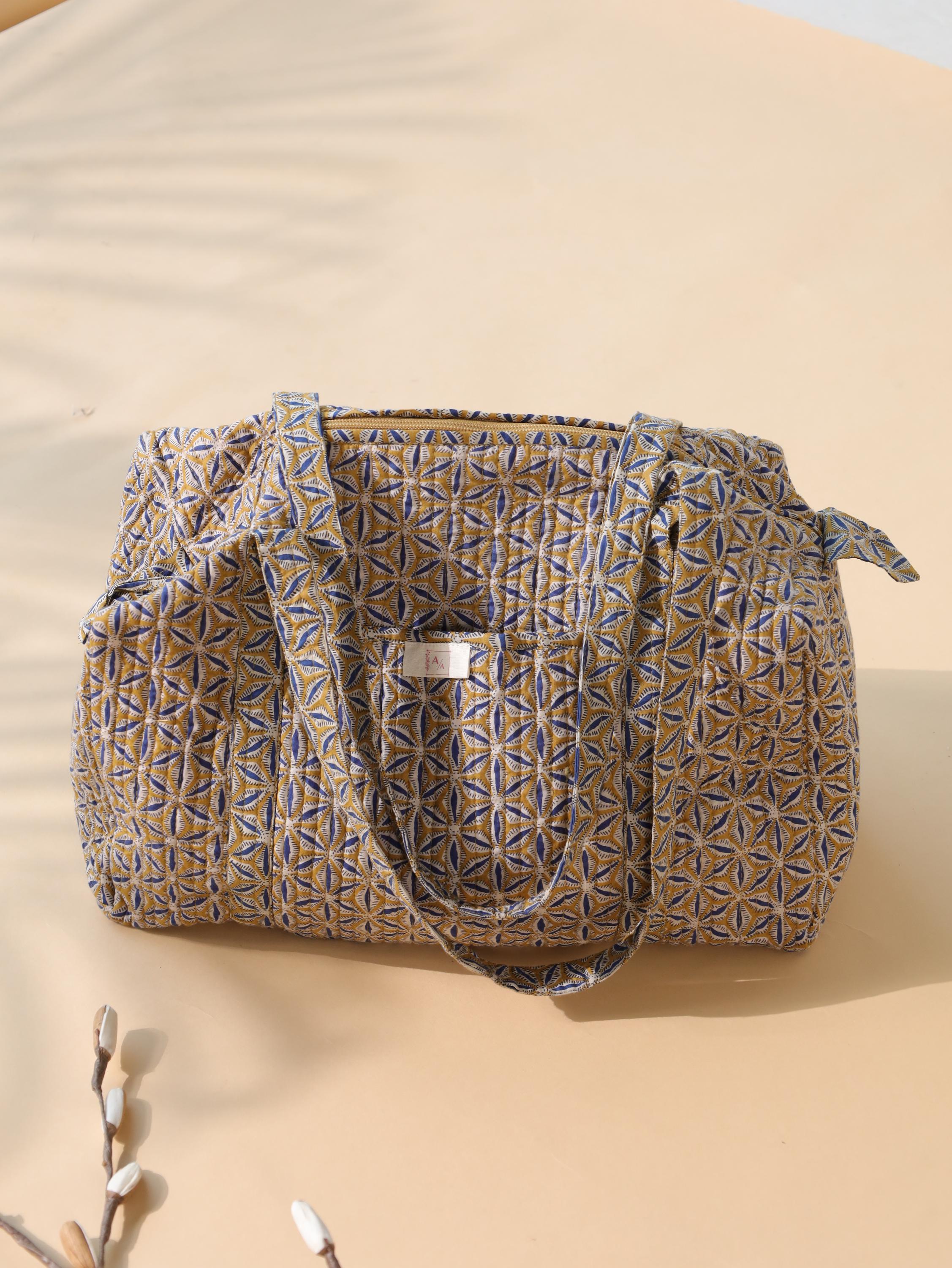 Handmade Canvas Duffel Bag - Stylish Gym or Weekend Travel Bag