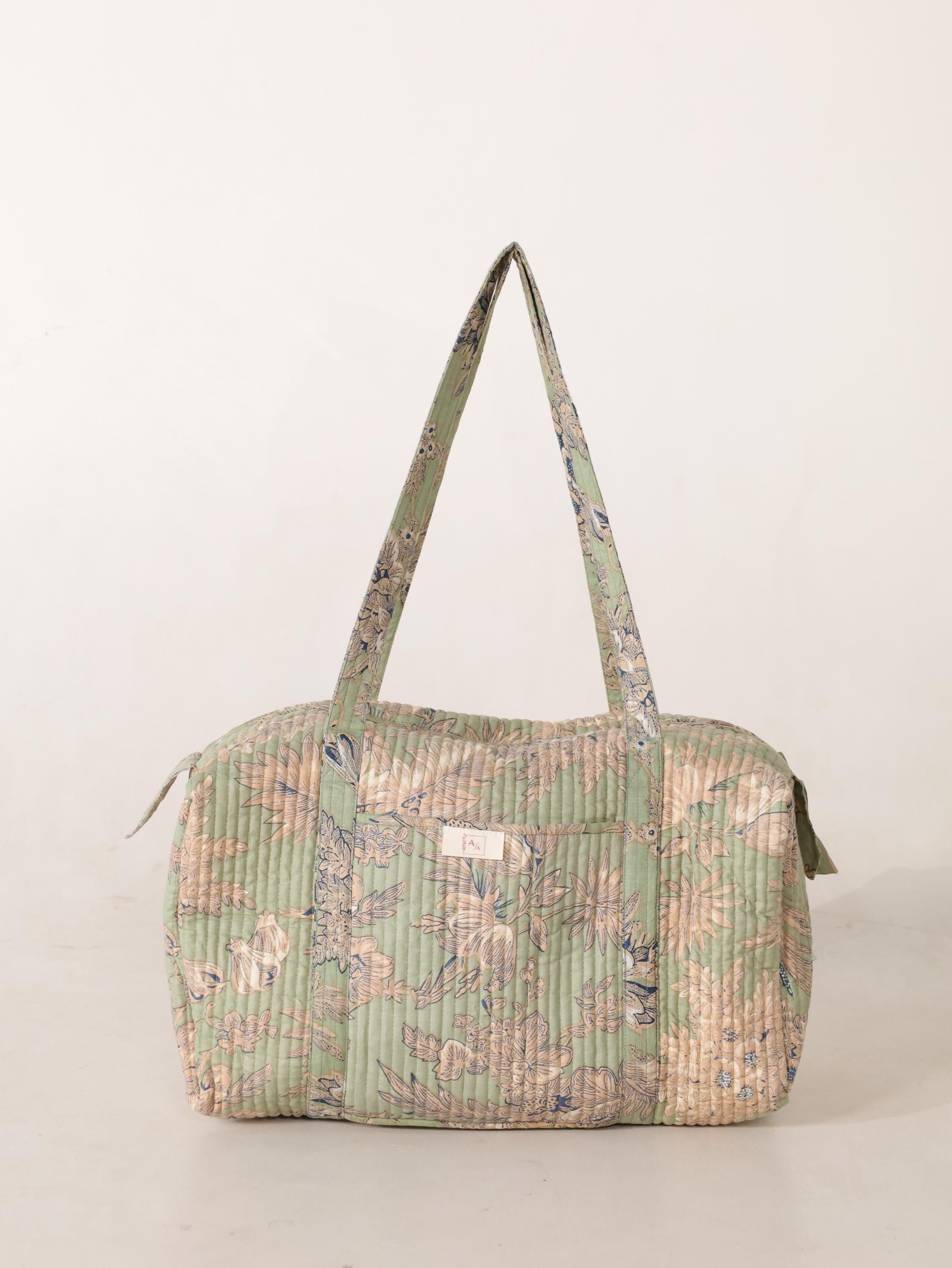 Handmade Canvas Duffel Bag - Stylish Weekend Travel Bag for Men and Women